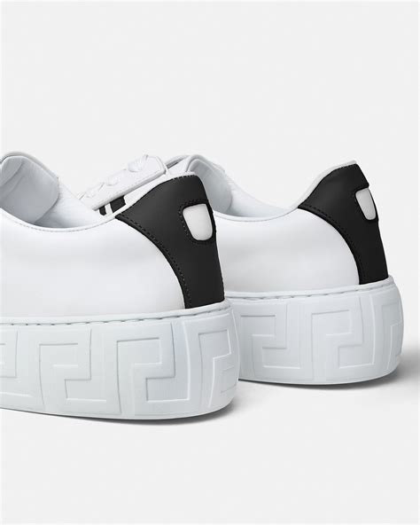 versace greca sneakers women's|versace greca embossed sneakers.